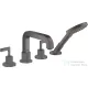 Hansgrohe AXÍOR CITTERIO 4 üléses kádtöltő csaptelep zuhanyszettel,szálcsiszolt fekete króm 39446340