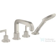   Hansgrohe AXÍOR CITTERIO 4 üléses kádtöltő csaptelep zuhanyszettel,rozsdamentes acél hatású 39446800