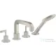 Hansgrohe AXÍOR CITTERIO 4 üléses kádtöltő csaptelep zuhanyszettel,rozsdamentes acél hatású 39446800
