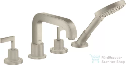 Hansgrohe AXÍOR CITTERIO 4 üléses kádtöltő csaptelep zuhanyszettel,szálcsiszolt nikkel 39446820