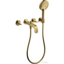  Hansgrohe AXOR CITTERIO falsík alatti kádtöltő csaptelep zuhanyszettel,polírozott arany hatású 39448990