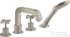 Hansgrohe AXOR CITTERIO 4 üléses peremre szerelhető kádtöltő csaptelep zuhanyszettel,szálcsiszolt nikkel 39453820