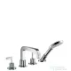 Hansgrohe AX CITTERIO 4-lyukú, fordítókaros, épített peremre szerelhető kádcsaptelep, króm 39454000