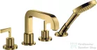 Hansgrohe AXOR CITTERIO 4 üléses, épített peremre szerelhető kádtöltő csaptelep alaptest nélkül, polírozott arany hatású 39454990