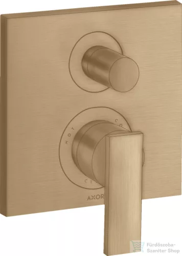 Hansgrohe AXOR Citterio falsík alatti kád/zuhany csaptelep alaptest nélkül,szálcsiszolt bronz 39455140