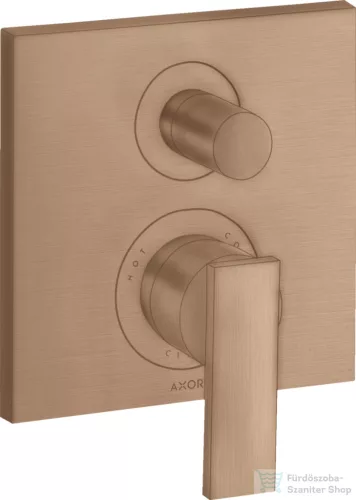 Hansgrohe AXOR Citterio falsík alatti kád/zuhany csaptelep alaptest nélkül,szálcsiszolt vörös arany hatású 39455310