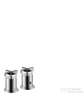 Hansgrohe AX Citterio 2-lyukú, termosztátos, peremre szerelhető kádcsaptelep keresztfogantyúval DN15, króm 39480000