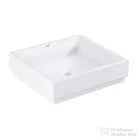 Grohe CUBE CERAMIC 50x47 cm-es pultra ültethető mosdó csaplyuk és túlfolyó nélkül,fehér 3948100H