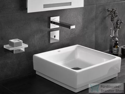 Grohe CUBE CERAMIC 41x41 cm-es pultra ültethető mosdó csaplyuk és túlfolyó nélkül,fehér 3948200H