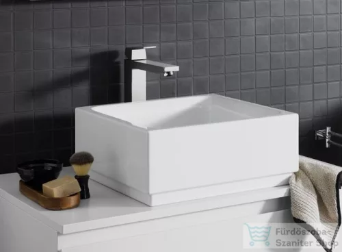 Grohe CUBE CERAMIC 41x41 cm-es pultra ültethető mosdó csaplyuk és túlfolyó nélkül,fehér 3948200H