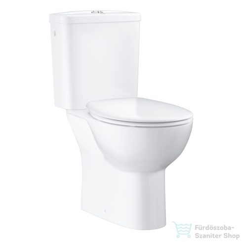 Grohe Bau Ceramic perem nélküli hátsó kifolyásos monoblokkos wc lecsapódásgátlós ülőkével,fehér 39496000