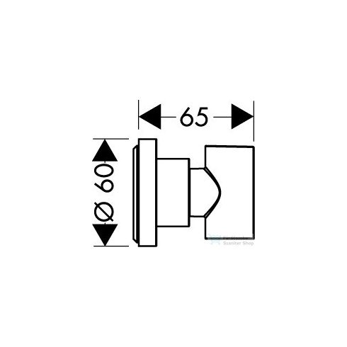 Hansgrohe AXOR CITTERIO zuhanytartó,polírozott fekete króm 39525330