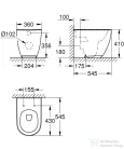 Grohe Essence álló wc 3957300H