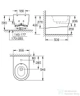 Grohe Essence fali bidé 3957400H