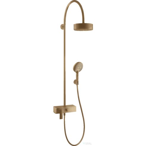 Hansgrohe AXOR CITTERIO Showerpipe zuhanyrendszer 18 cm-es fejzuhannyal,szálcsiszolt bronz 39620140