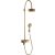 Hansgrohe AXOR CITTERIO Showerpipe zuhanyrendszer 18 cm-es fejzuhannyal,szálcsiszolt bronz 39620140