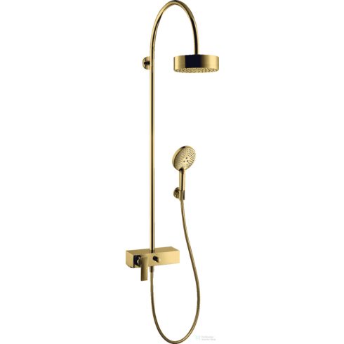 Hansgrohe AXOR CITTERIO Showerpipe zuhanyrendszer 18 cm-es fejzuhannyal,polírozott arany hatású 39620990