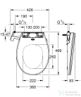 Grohe BAU CERAMIC manuális bidés wc ülőke,fehér 39648SH0