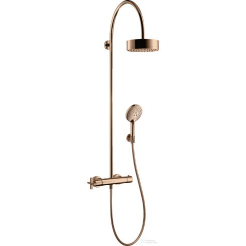 Hansgrohe AXOR CITTERIO Showerpipe termosztátos zuhanyrendszer,polírozott vörös arany hatású 39670300