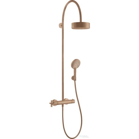Hansgrohe AXOR CITTERIO Showerpipe termosztátos zuhanyrendszer,szálcsiszolt vörös arany hatású 39670310