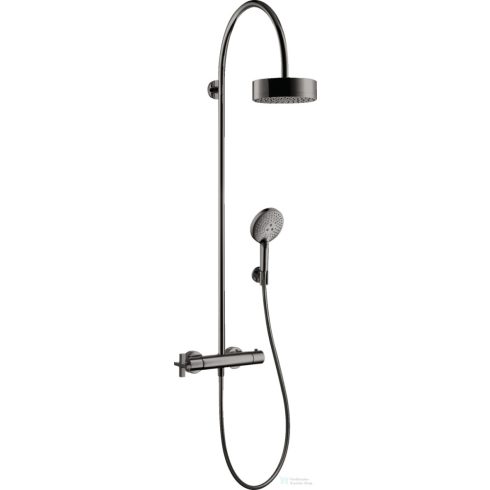 Hansgrohe AXOR CITTERIO Showerpipe termosztátos zuhanyrendszer,polírozott fekete króm 39670330