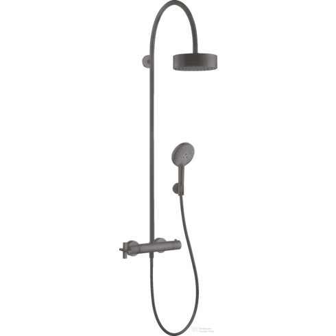 Hansgrohe AXOR CITTERIO Showerpipe termosztátos zuhanyrendszer,szálcsiszolt fekete króm 39670340