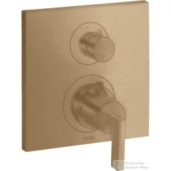   Hansgrohe AXOR Citterio falsík alatti termosztátos kád/zuhany csaptelep alaptest nélkül,szálcsiszolt bronz 39700140