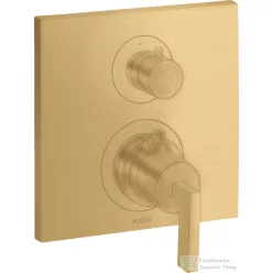  Hansgrohe AXOR Citterio falsík alatti termosztátos kád/zuhany csaptelep alaptest nélkül,szálcsiszolt arany hatású 39700250