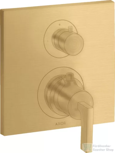 Hansgrohe AXOR Citterio falsík alatti termosztátos kád/zuhany csaptelep alaptest nélkül,szálcsiszolt arany hatású 39700250