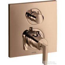   Hansgrohe AXOR Citterio falsík alatti termosztátos kád/zuhany csaptelep alaptest nélkül,polírozott vörös arany hatású 39700300