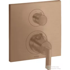   Hansgrohe AXOR Citterio falsík alatti termosztátos kád/zuhany csaptelep alaptest nélkül,szálcsiszolt vörös arany hatású 39700310