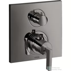   Hansgrohe AXOR Citterio falsík alatti termosztátos kád/zuhany csaptelep alaptest nélkül,polírozott fekete króm 39700330