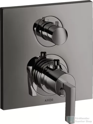 Hansgrohe AXOR Citterio falsík alatti termosztátos kád/zuhany csaptelep alaptest nélkül,polírozott fekete króm 39700330