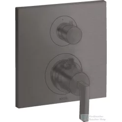  Hansgrohe AXOR Citterio falsík alatti termosztátos kád/zuhany csaptelep alaptest nélkül,szálcsiszolt fekete króm 39700340
