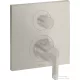 Hansgrohe AXOR Citterio falsík alatti termosztátos kád/zuhany csaptelep alaptest nélkül,rozsdamentes acél hatású 39700800