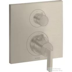   Hansgrohe AXOR Citterio falsík alatti termosztátos kád/zuhany csaptelep alaptest nélkül,szálcsiszolt nikkel 39700820