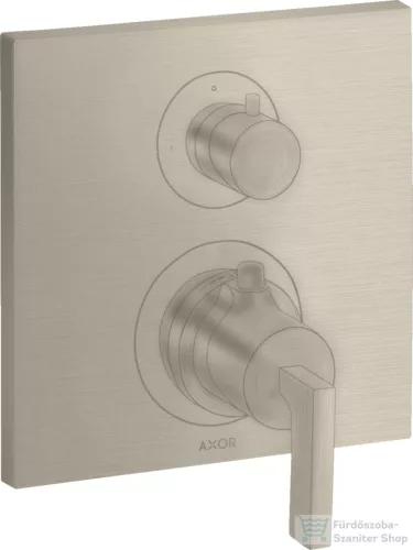 Hansgrohe AXOR Citterio falsík alatti termosztátos kád/zuhany csaptelep alaptest nélkül,szálcsiszolt nikkel 39700820