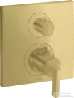 Hansgrohe AXOR Citterio falsík alatti termosztátos kád/zuhany csaptelep alaptest nélkül,szálcsiszolt sárgaréz hatású 39700950