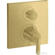   Hansgrohe AXOR Citterio falsík alatti termosztátos kád/zuhany csaptelep alaptest nélkül,szálcsiszolt sárgaréz hatású 39700950