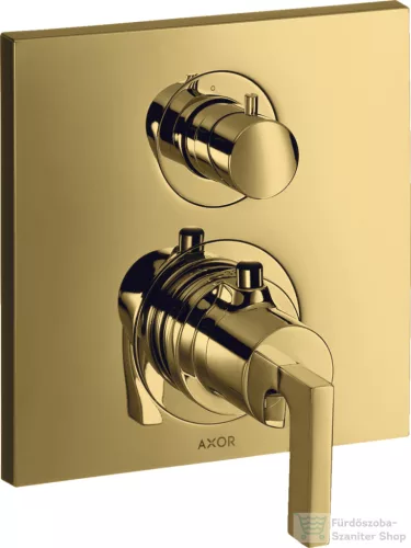 Hansgrohe AXOR Citterio falsík alatti termosztátos kád/zuhany csaptelep alaptest nélkül,polírozott arany hatású 39700990