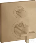 Hansgrohe AXOR Citterio falsík alatti termosztátos kád/zuhany csaptelep alaptest nélkül,szálcsiszolt bronz 39705140