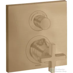   Hansgrohe AXOR Citterio falsík alatti termosztátos kád/zuhany csaptelep alaptest nélkül,szálcsiszolt bronz 39705140