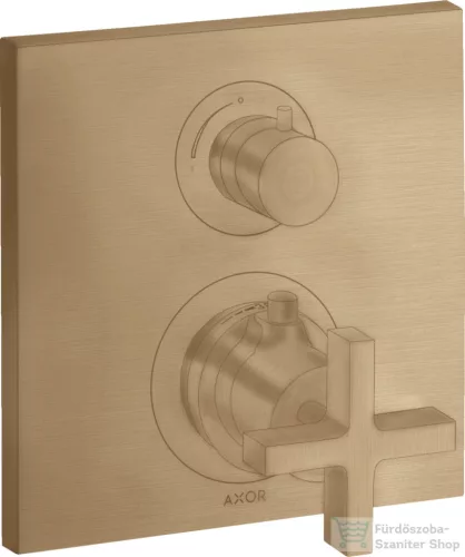 Hansgrohe AXOR Citterio falsík alatti termosztátos kád/zuhany csaptelep alaptest nélkül,szálcsiszolt bronz 39705140