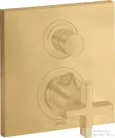 Hansgrohe AXOR Citterio falsík alatti termosztátos kád/zuhany csaptelep alaptest nélkül,szálcsiszolt arany hatású 39705250