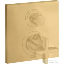   Hansgrohe AXOR Citterio falsík alatti termosztátos kád/zuhany csaptelep alaptest nélkül,szálcsiszolt arany hatású 39705250