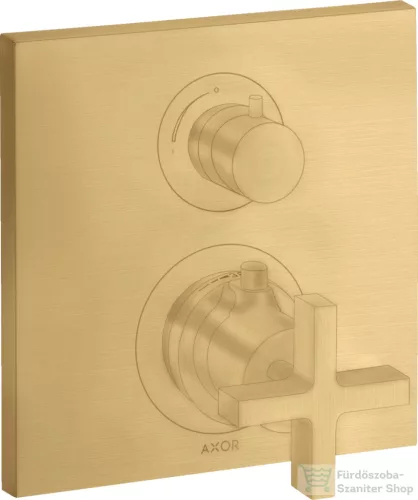 Hansgrohe AXOR Citterio falsík alatti termosztátos kád/zuhany csaptelep alaptest nélkül,szálcsiszolt arany hatású 39705250