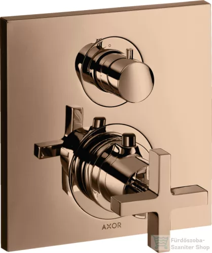 Hansgrohe AXOR Citterio falsík alatti termosztátos kád/zuhany csaptelep alaptest nélkül,polírozott vörös arany hatású 39705300