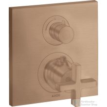   Hansgrohe AXOR Citterio falsík alatti termosztátos kád/zuhany csaptelep alaptest nélkül,szálcsiszolt vörös arany hatású 39705310