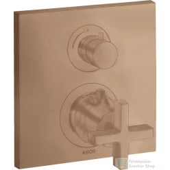   Hansgrohe AXOR Citterio falsík alatti termosztátos kád/zuhany csaptelep alaptest nélkül,szálcsiszolt vörös arany hatású 39705310