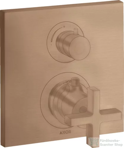 Hansgrohe AXOR Citterio falsík alatti termosztátos kád/zuhany csaptelep alaptest nélkül,szálcsiszolt vörös arany hatású 39705310